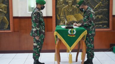 Danrem  Pimpin Acara Tradisi Penerimaan dan Pelepasan Warga Korem 064/MY