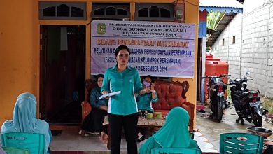Anita Darwis Berikan Penyuluhan PKK di Desa Sungai Pangkalan 1 Bengkayang